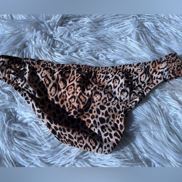 Victoria Secret💫 bikini swim bottoms 💫animal print LARGE - Picture 1 of 4
